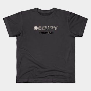 OCCUPY the MOON - Space Exploration | Moon Landing Kids T-Shirt